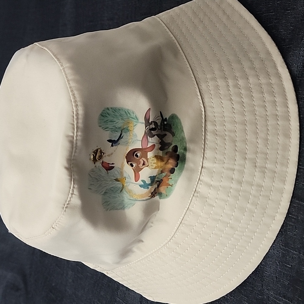 Disney Parks Wish Movie Valentino and Friends Beige Bucket Hat ONE SIZE NWT